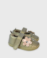 Baletas Sin Suela Flor Beige Melosos